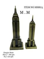 Luxus Gold Home Decor Show Pieces Innendekoration Moderne nordische Tisch Wohnzimmer Hochwertige Burj Khalifa mit schwarzem Mantel