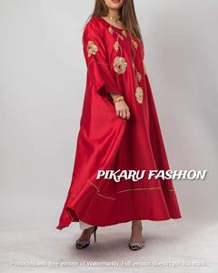 Islamic Long <b>Maxi</b> <b>Dresses</b> for Women Embroidery Long Floral <b>Sleeve</b> Trendy Boho <b>Dress</b> - Product Image 5