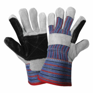 Gants de travail en cuir de vachette robuste de qualité supérieure Protection des mains de sécurité industrielle avec gants de jardin renforcés - Product Image 6