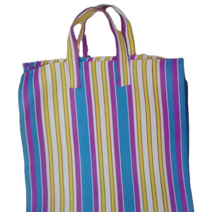 Grands sacs à provisions tissés en PP réutilisables écologiques Modèle personnalisé plastique polypropylène recyclé durable fabriqué en Inde en vrac - Product Image 1