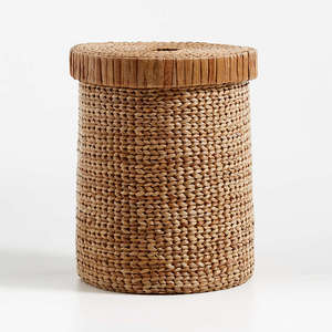 HOT! Rustic Large Woven Water Hyacinth Kids <b>Hamper</b>, Eco-friendly Sustainable Laundry <b>Basket</b> <b>for</b> Livingroom Bedroom Nursery - Product Image 1