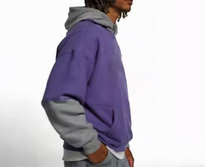 เสื้อฮู้ดแบบสวมหัวโอเวอร์ไซส์ผ้าคอตตอน100% GSM 420สำหรับผู้ชายใส่โลโก้ได้ตามต้องการ - Product Image 4