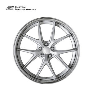 Juego de 2 Ruedas Forjadas con Borde Escalonado Inverso de 20, 21 y 22 Pulgadas, 5x112, 5x120, Color Plata Mate, Cinco Radios, para BMW, <span class=keywords><strong>Audi</strong></span>, Mercedes - Product Image 3