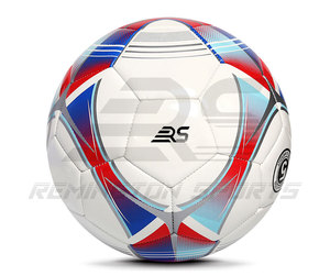 Ballon de football imprimé avec logo personnalisé | Prix bon marché 100% ballons de football pakistanais cousus à la machine de haute qualité du Pakistan - Product Image 1