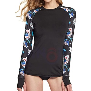 เสื้อแรชการ์ดของผู้หญิงแบบคลาสสิกแห้งเร็วระบายอากาศได้ดีเสื้อแรชการ์ด UPF50สำหรับผู้หญิงสวมใส่สบายกำลังมาแรง - Product Image 1