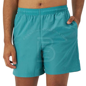 Short en nylon personnalisé pour hommes pour l'entraînement de natation à la plage en salle de gym-Short d'entraînement vierge respirant à taille élastique non tissé personnalisable - Product Image 2