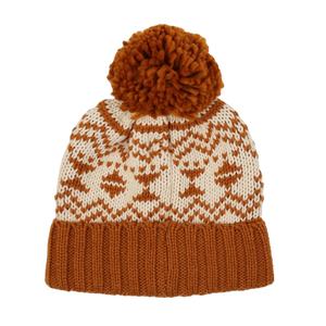 OME Unisex Winter Warm Acrylic Jacquard Beanie Handmade <b>Knitted</b> <b>Bobble</b> <b>Hat</b> with Custom Logo Plaid Pattern Common Fabric Feature - Product Image 1