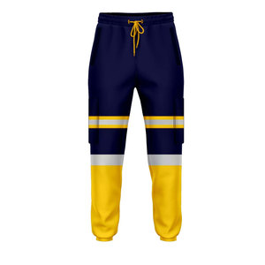 Pantalones de alta visibilidad Ropa de trabajo de seguridad Pantalones transpirables reflectantes con cinta con su propio logotipo para hombres Pantalones de seguridad de alta calidad - Product Image 5