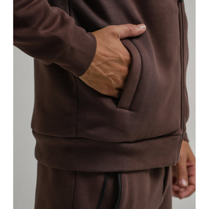 2025 fabricación profesional hecha nuevo estilo hombres cremallera sudaderas con capucha hechas a medida de alta calidad hombres Zip up sudaderas con capucha - Product Image 5