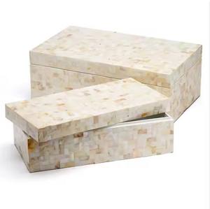 กล่องใส่ของฝังกระดูก MDF ทำด้วยมือมีรูปทรงเรขาคณิตที่ซับซ้อนรูปทรงสี่เหลี่ยมผืนผ้าสำหรับเครื่องประดับ - Product Image 6
