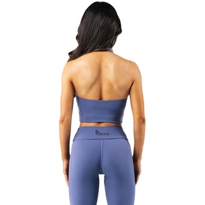 Débardeur de sport pour femme avec soutien-gorge intégré, extensible, coupe ajustée, sans manches, respirant, idéal pour l'entraînement et le fitness - Product Image 3