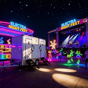 Toilettes de luxe <span class=keywords><strong>avec</strong></span> douche Salle de bain extérieure Remorque Toilette mobile Portable Toilette ou remorque pour personnalisé - Product Image 3