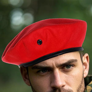 Premium Wool <b>Beret</b> Hat With Custom Embroidery Great For Outdoor Festivals Cultural Events And Uniform Inspired Fashion - Product Image 5