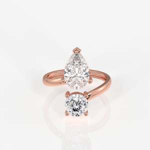 แหวนทอง 18K ประดับเพชรโมอิสซาไนต์ทรงโปรตุเกส ดีไซน์หรูหราและทนทาน - Product Image 6