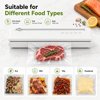 60kPa 110W 2000mAh 30cm 3.3L/min coupe-sac tuyau externe sec humide menage machine sous vide portative scelleuse sous vide