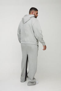 ชุดวอร์มลำลองมีฮู้ดเอวยางยืดขนาดใหญ่ ปักโลโก้แบบ 3 มิติ สำหรับผู้ชาย ผ้าฝ้าย 100% เนื้อหนา - Product Image 2