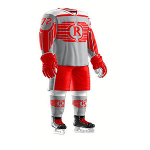 Uniformes de hockey sur glace pour hommes de haute qualité, prix imbattable, impression numérique, design personnalisé avec nom d'équipe OEM, ensembles de vêtements LEOCOR SPORTS - Product Image 2