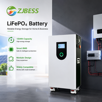 Système de stockage d'énergie domestique certifié CE, 8000 cycles, alimentation de secours résidentielle, batterie au lithium sur pied de 15 kWh