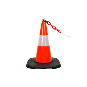 Cono DE TRÁFICO DE PVC 50 cm Pontón de tráfico ponderado reflectante - Product Image 4