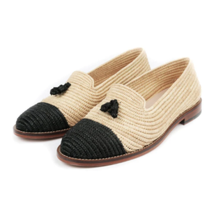 Mocassins en raphia pour femmes, chaussures unisexes, - Product Image 1