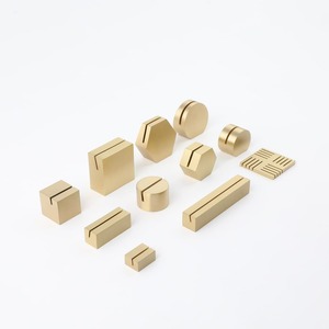High-End Brass Elegant <b>Office</b> Organizer Business Card & Note Holder Metal <b>Desk</b> <b>Accessory</b> Picture Card Display Table Sign Stand - Product Image 4