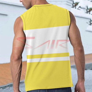 เสื้อกล้ามออกกำลังกายผู้ชายคุณภาพสูง สไตล์ใหม่ ลำลอง ผ้าถัก เป็นมิตรกับสิ่งแวดล้อม แห้งเร็ว ผลิตจากผ้าฝ้าย/ใยไผ่ ปรับแต่งได้ตามต้องการ - Product Image 4