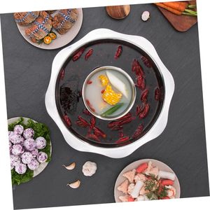 หม้อไฟและหม้อสแตนเลสรสคู่ดีไซน์คลาสสิก - Product Image 4