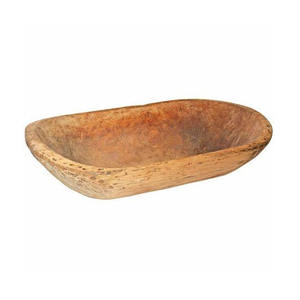 Customized Size Natural Finish Wooden Oblong Fruit Bowl 100pcs MOQ Home <b>Decorative</b> Table <b>Decorative</b> <b>Plate</b> Dish for Dough Salad - Product Image 2