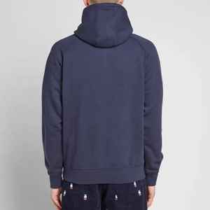 Sudadera con capucha de algodón de gran tamaño con hombros caídos, ropa de calle personalizada en blanco de 350gsm, sudaderas con capucha con estampado de hojaldre, bordado de chenilla - Product Image 3