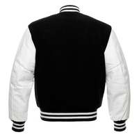 Veste de sport d'hiver personnalisée en cuir imperméable à capuche pour hommes avec broderie et détails en chenille - Haute qualité