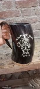 Taza Beber Cuerno Hecho a mano Estilos superiores Vino La mejor calidad Búfalo natural Beber Cuerno Taza para el hogar Hotel a precio barato - Product Image 4