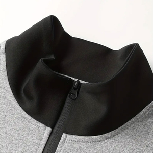 Meilleure qualité tissu personnalisé produits basiques coton mélangé personnalisé meilleur Design nouveauté hommes demi fermeture éclair sweats 2026 - Product Image 5
