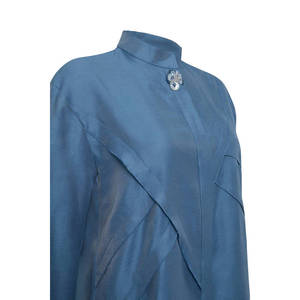 เสื้อทูนิควินเทจผ้าป๊อปลิน คอจีน แต่งกระดุม - Product Image 2