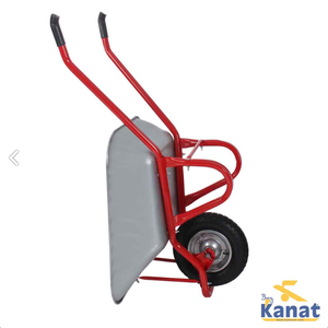 Kanat KGD-154 brouette lourde SLT-744 roue à jantes pneumatiques à rayons 400x8 plateau galvanisé chariots de construction robustes pour 150kg - Product Image 4
