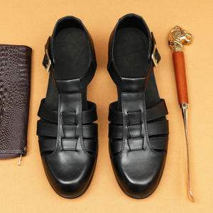 Chaussures de travail en cuir de vache durable avec doublure anti-odeur et absorption des chocs, chaussures décontractées pour hommes, chaussures de tous les jours - Product Image 4