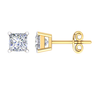 Boucles d'oreilles en or blanc de haute qualité avec diamant en or 10 carats pour femmes à bas prix Fabricant indien - Product Image 2