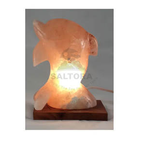 Meilleure qualité lampe à sel en forme de dauphin 100% pur sel de l'Himalaya lampe à sel en forme de dauphin à vendre - Product Image 2