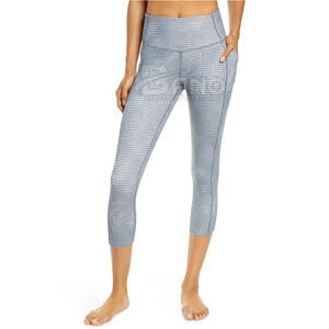 Wholesale High Waist Yoga <b>Leggings</b> for Women Custom Logo Fitness Stretch Sports Pants Breathable Fabric Seamless Print <b>Pattern</b> - Product Image 2