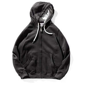 Wholesale High Quality <b>Men's</b> <b>Zipper</b> <b>Hoodie</b> Heavyweight 100% Cotton Fleece <b>Men</b> Zip Up Hoodies Custom Logo Printed <b>Hoodie</b> - Product Image 5