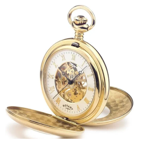 Reloj colgante de latón vintage con grabado adornado y detalle de borla en un collar de cadena a juego disponible a precios al por mayor - Product Image 6