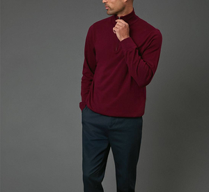 New Arrival Cotton Fleece Lined <b>Men</b> <b>Thermal</b> Sweatshirt Half Zipper Collar Decoration Sustainable Anti Pilling Quick Dry <b>Shirt</b> - Product Image 2