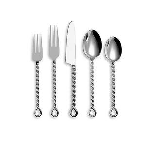 Nouvel ensemble de fromage en métal pour le fromage Nouvel ensemble de couverts en métal Ensemble de fromage de couverts de nouveau style avec poignée finie de lavage blanc antique - Product Image 5