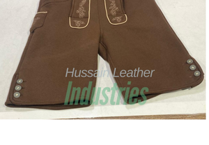 Ropa de cuero por encargo Adultos Hombres Oktoberfest Bavarian Lederhosen Ropa tradicional transpirable en vellón - Product Image 3