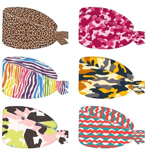 Chapeaux de gommage de travail pour infirmières casquette d'allaitement réglable couverture de cheveux d'infirmières pour femmes casquettes imprimées à motif élégant personnalisé par Vaslcare - Product Image 1