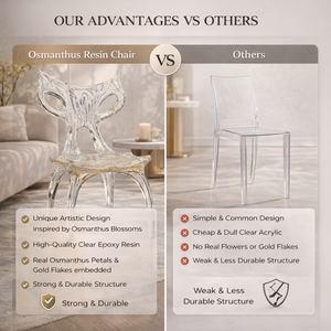 Chaise de salle à manger de luxe moderne, fauteuil en résine époxy transparente avec gouttes de cristal pour hall d'hôtel, villa, mobilier contemporain - Product Image 6