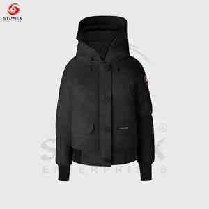 Chaqueta Corta Acolchada de Punto para Mujer, Alta Calidad, 2023, Relleno 100% Algodón, Impermeable y Cortavientos - Product Image 5