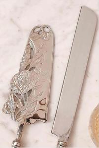 Vintage Elegant Silver <b>Cake</b> Knife and Server Set <b>Cake</b> Tools For Wedding Bridal Gift Anniversary Party <b>Supplies</b> <b>Decoration</b> - Product Image 2
