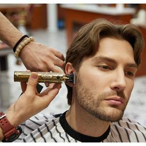 Cortadora de Pelo Eléctrica para Hombre, Inalámbrica, Recargable, Cuchilla en T, Recortadora de Barba, Resistente al Agua IPX7, con Guía para Corte de Pelo - Product Image 1