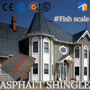Bardeaux d'asphalte à écailles de poisson économiques pour les constructeurs, les entrepreneurs et les marchés internationaux de matériaux de toiture - Product Image 3