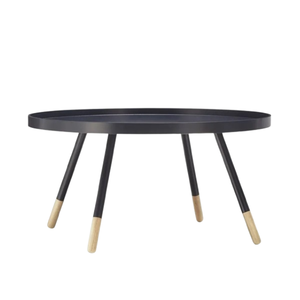Modern <b>Round</b> Teak Wooden Coffee <b>Table</b> Customizable Design and Color for Living Room Home or Apartment-Wholesale Price - Product Image 1